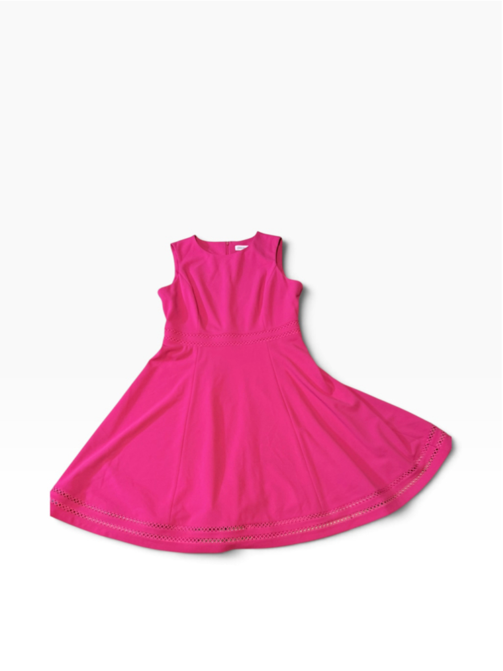 Women's Calvin Klein Pink Sleeveless Midi Dress Size 12